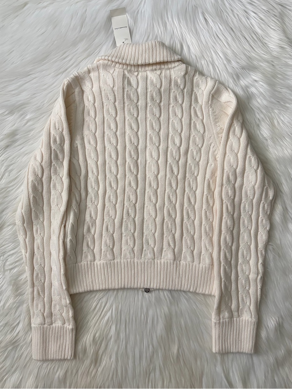 double zipper cable-knit cardigan - Picture 12 of 12